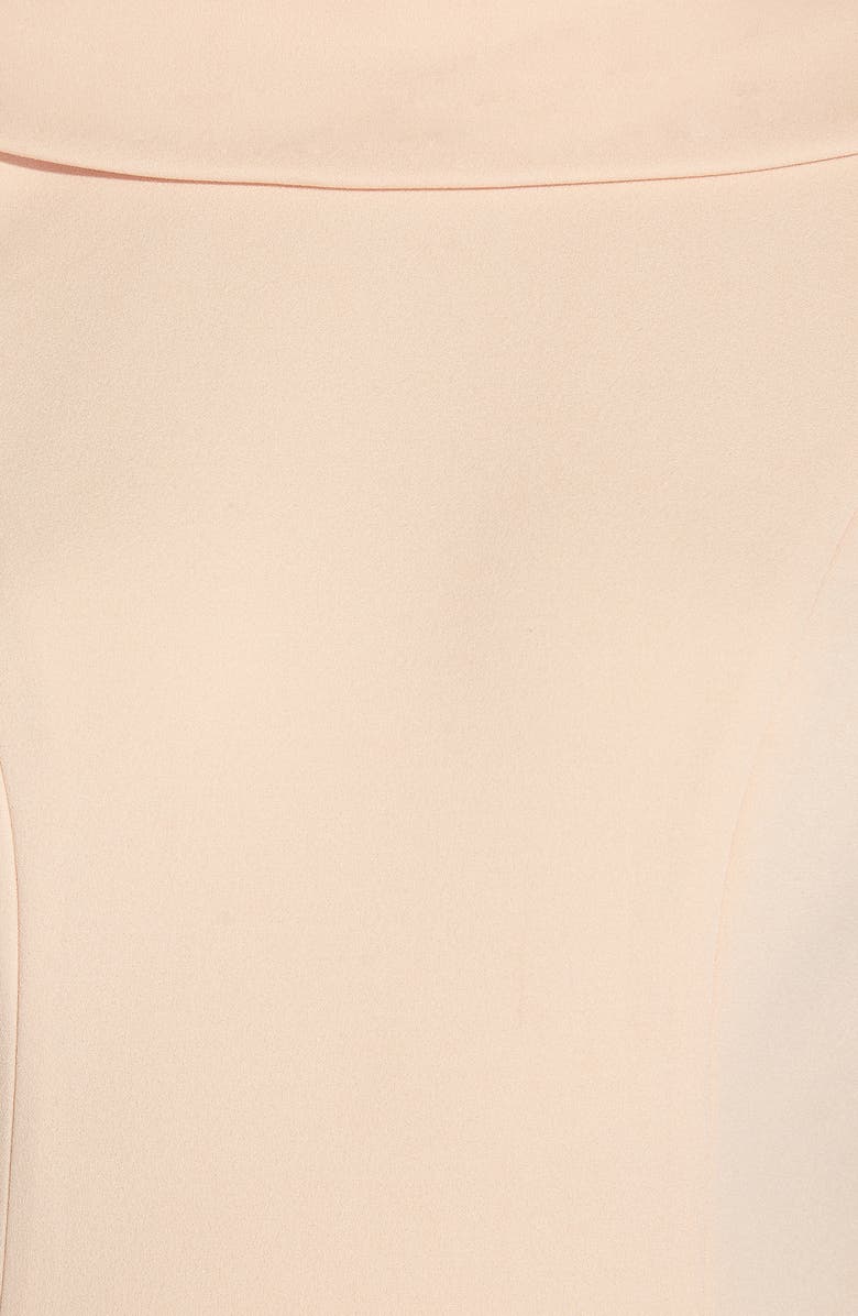 Adrianna Papell Roll Neck Crepe Dress, Alternate, color, 