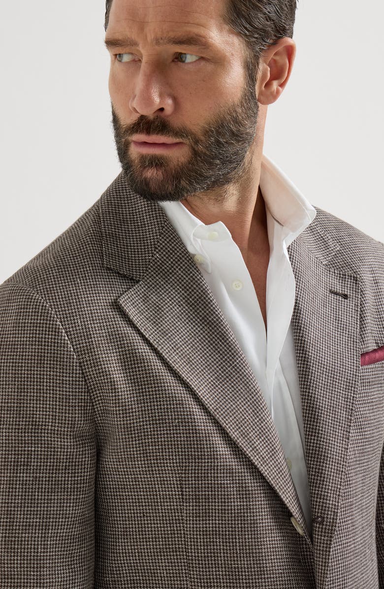 Brunello Cucinelli Linen Cavallo blazer, Alternate, color, Hazelnut