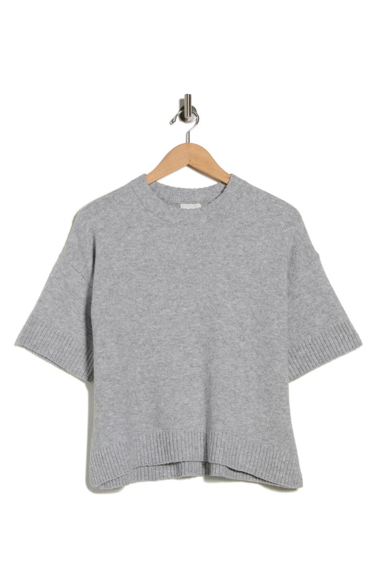 Caslon<sup>®</sup> Drop Shoulder T-Shirt Sweater, Alternate, color, Grey Heather