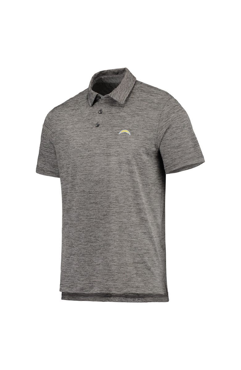 vineyard vines Men's Vineyard Vines Charcoal Los Angeles Chargers Destin Stripe Sankaty Polo, Alternate, color, 