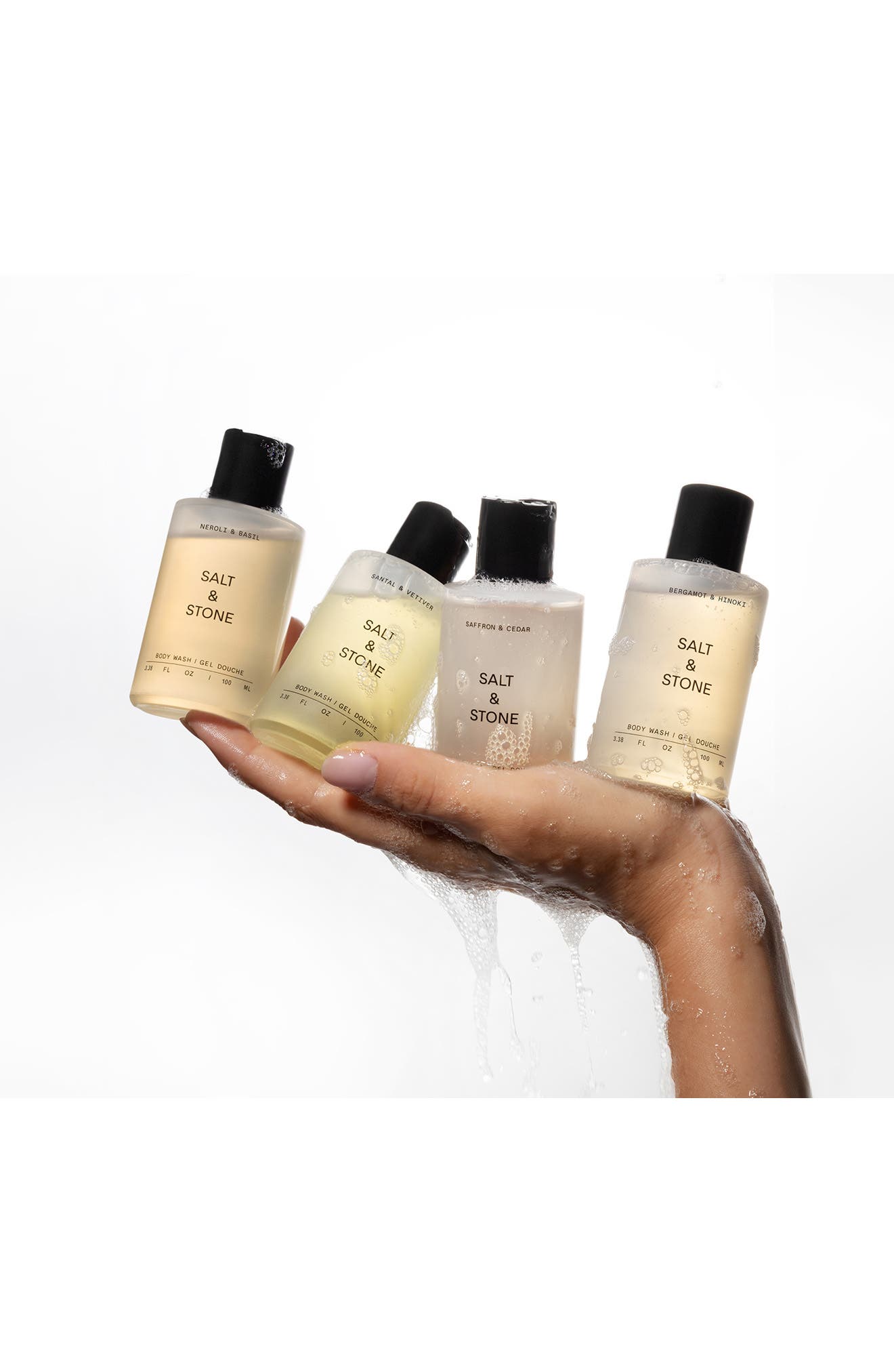 Набор гелей для душа SALT & STONE Body Wash Discovery Set — фото 3