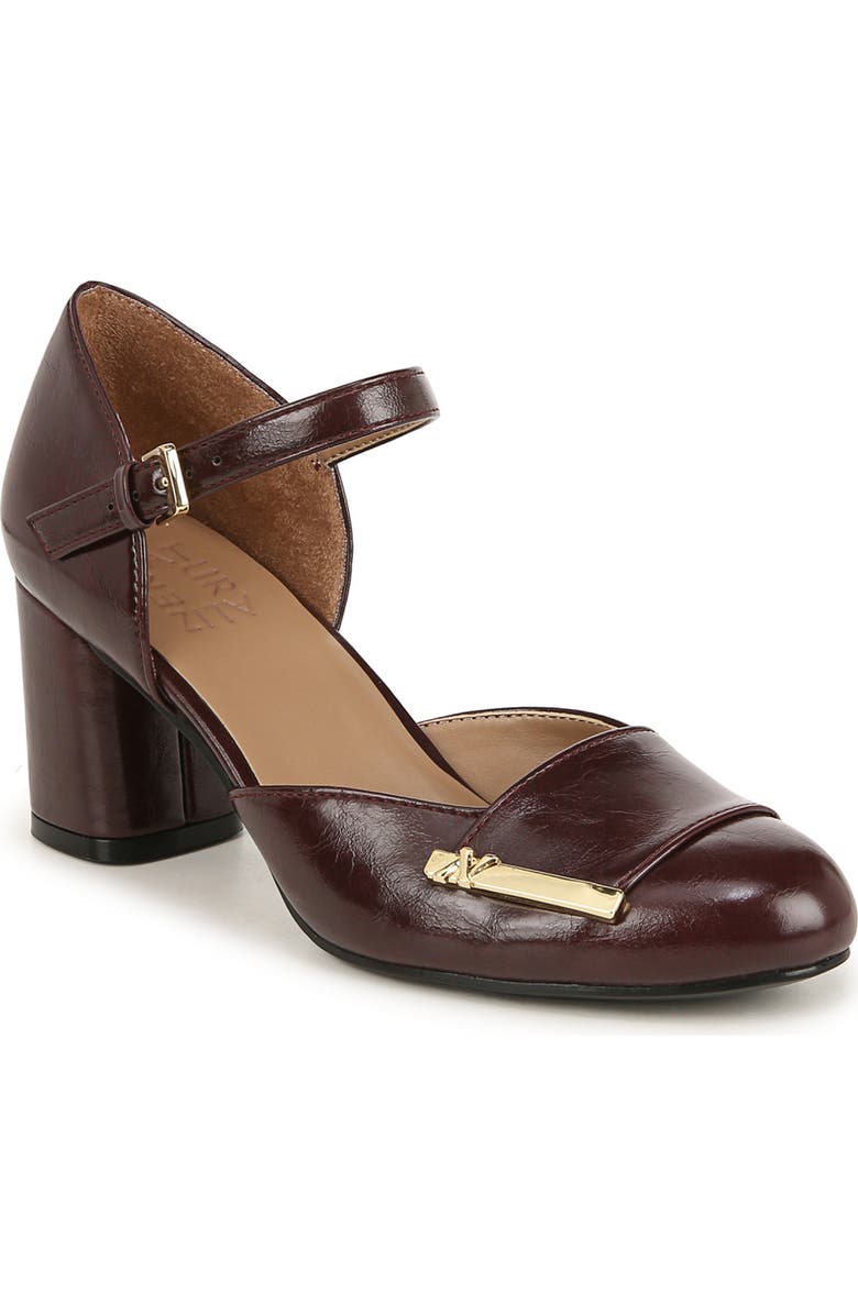 Naturalizer Lavish Mary Jane Pump, Main, color, Merlot Wine Faux Leather