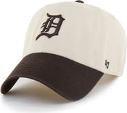 '47 Men's '47  Natural/Brown Detroit Tigers Two-Tone Fashion Clean Up Adjustable Hat