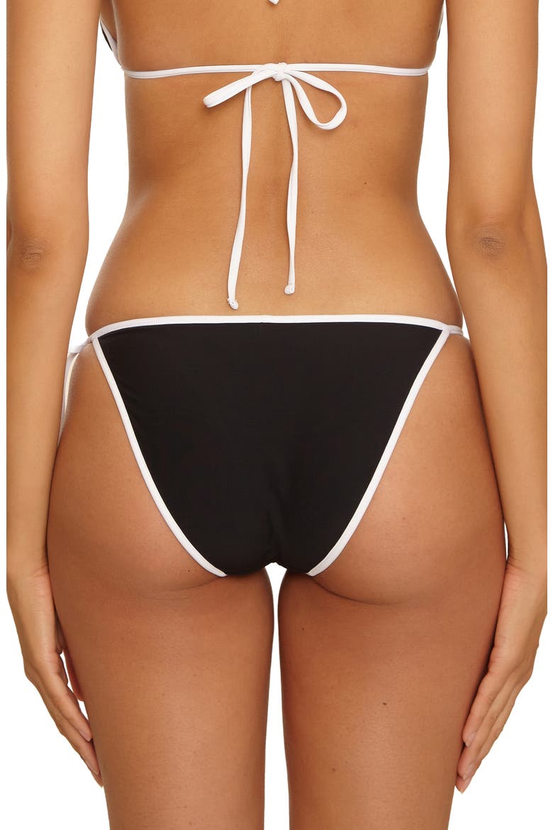 Sport Mode Side Tie Bikini Bottoms, Alternate, color, BLACK