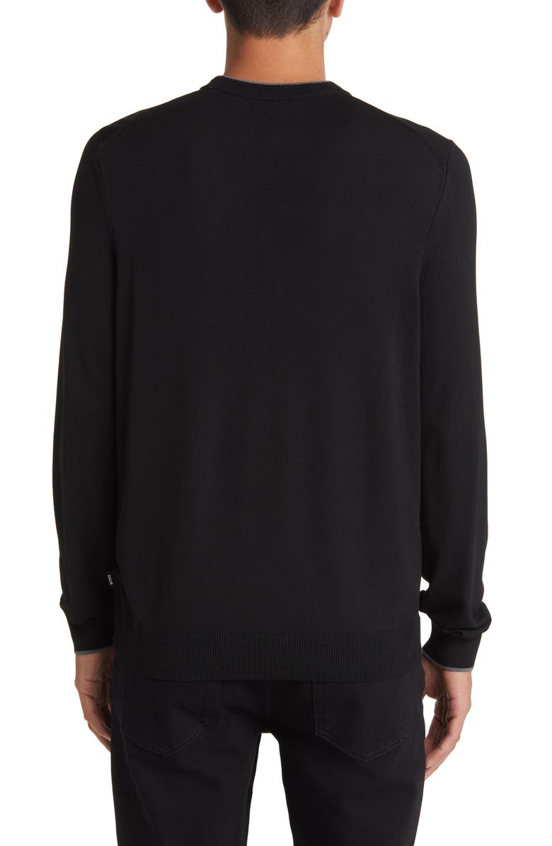 BOSS Lope Crewneck Sweater, Alternate, color, Black