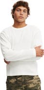 Cotton On Men's Cropped Fit Textured Long Sleeve