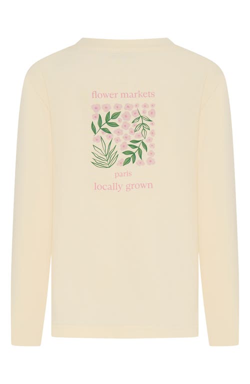 Tiny Tribe Kids' Flower Markets Graphic T-shirt In Neutral