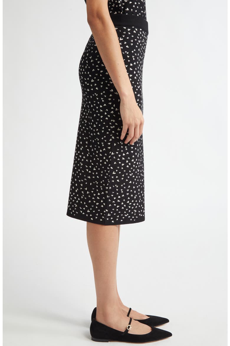 Opunzia Midi Sweater Skirt, Alternate, color, BLACK
