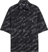 Jacquemus Rio Print Cotton Button Shirt
