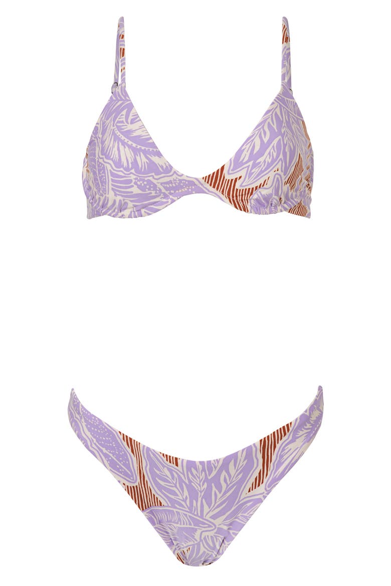 Wisteria Bloom Sublimity Reversible Bikini Bottoms, Alternate, color, PURPLE