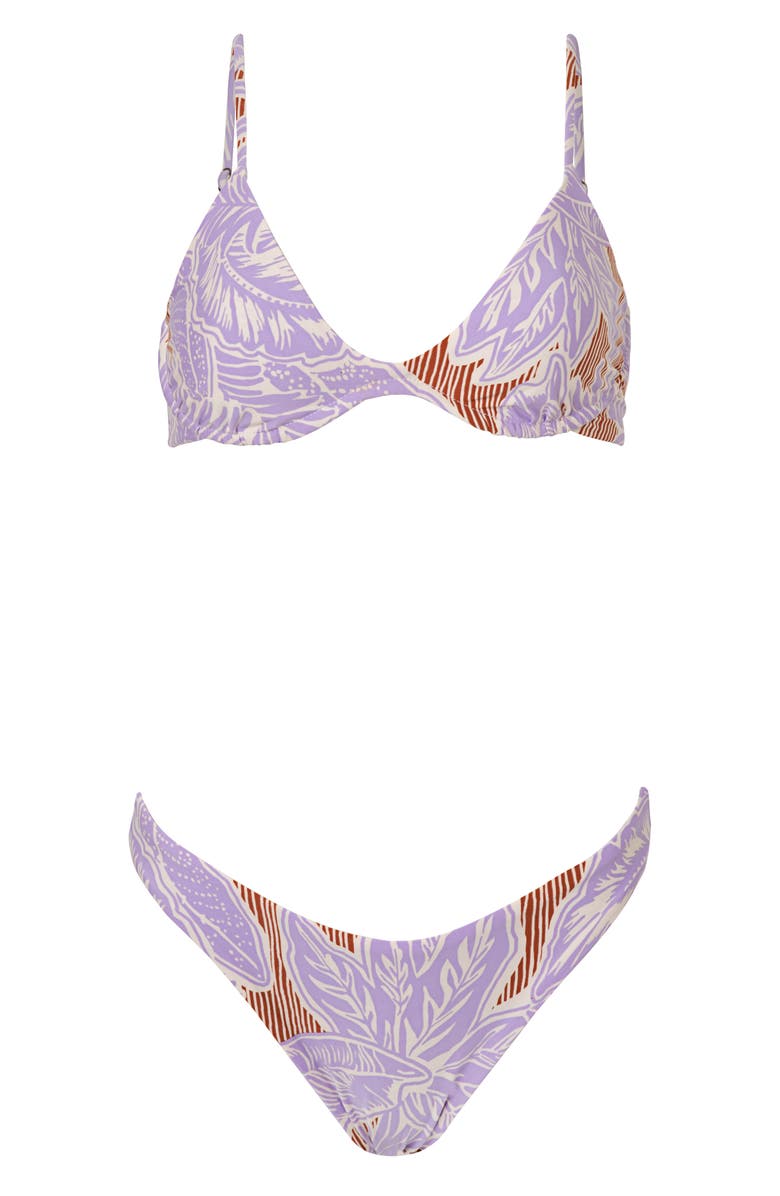 Maaji Wisteria Bloom Sublimity Reversible Bikini Bottoms, Alternate, color, 