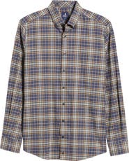 johnnie-O Kamper Plaid Cotton Blend Button-Down Shirt