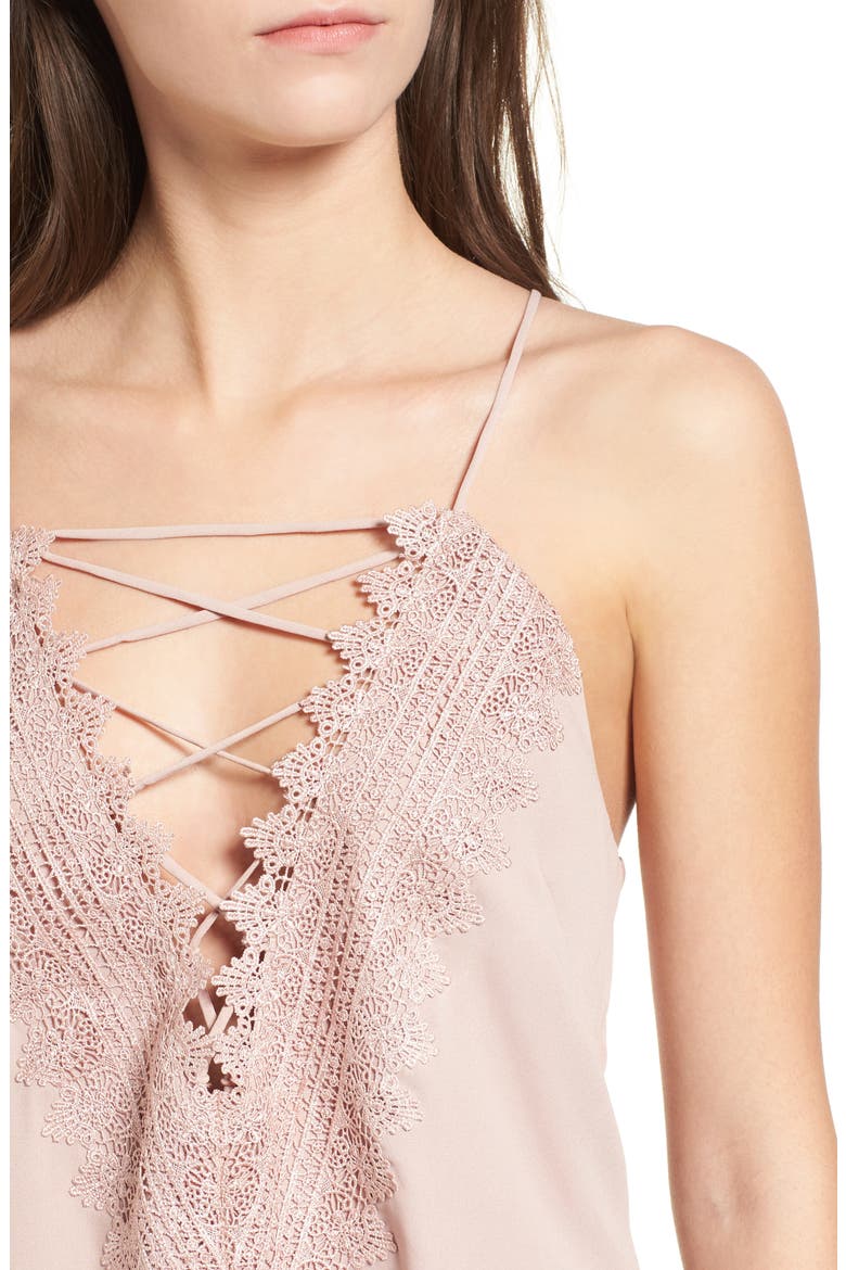 Posie Strappy Camisole, Alternate, color, PINK ADOBE