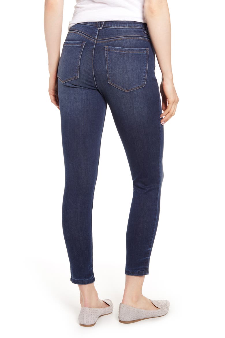 Ab-Solution Ankle Skinny Jeans (Nordstrom Exclusive), Alternate, color, BLUE