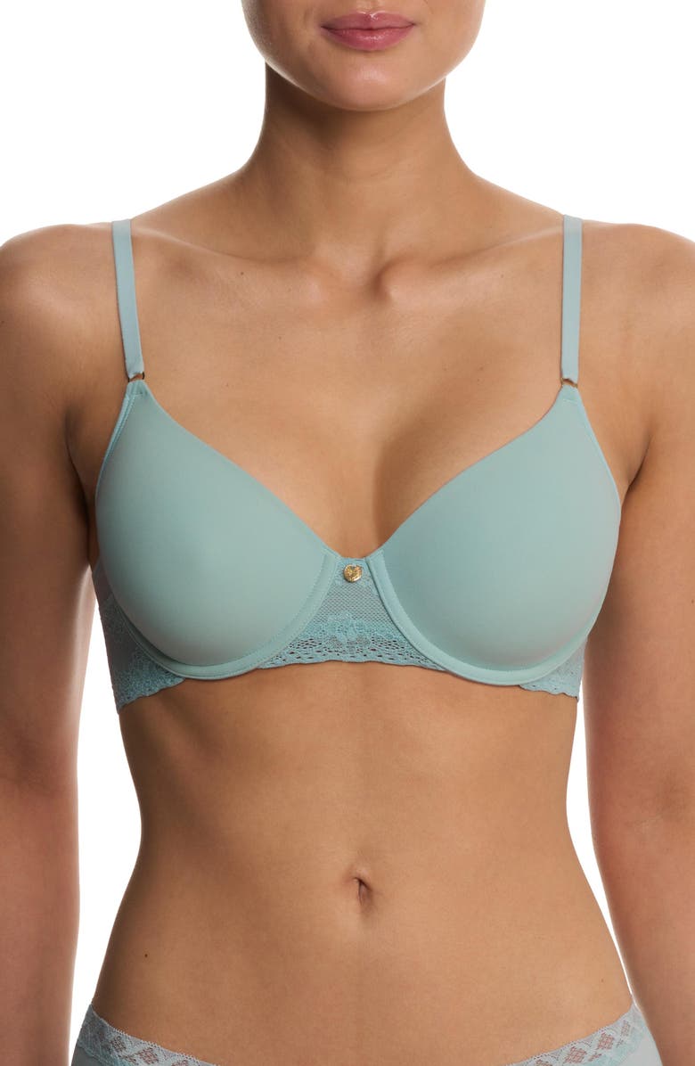 Natori Bliss Perfection Comfort Underwire T-Shirt Bra, Main, color, Blue Meadow