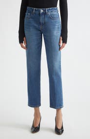 Victoria Beckham Low Rise Flare Leg Ankle Jeans