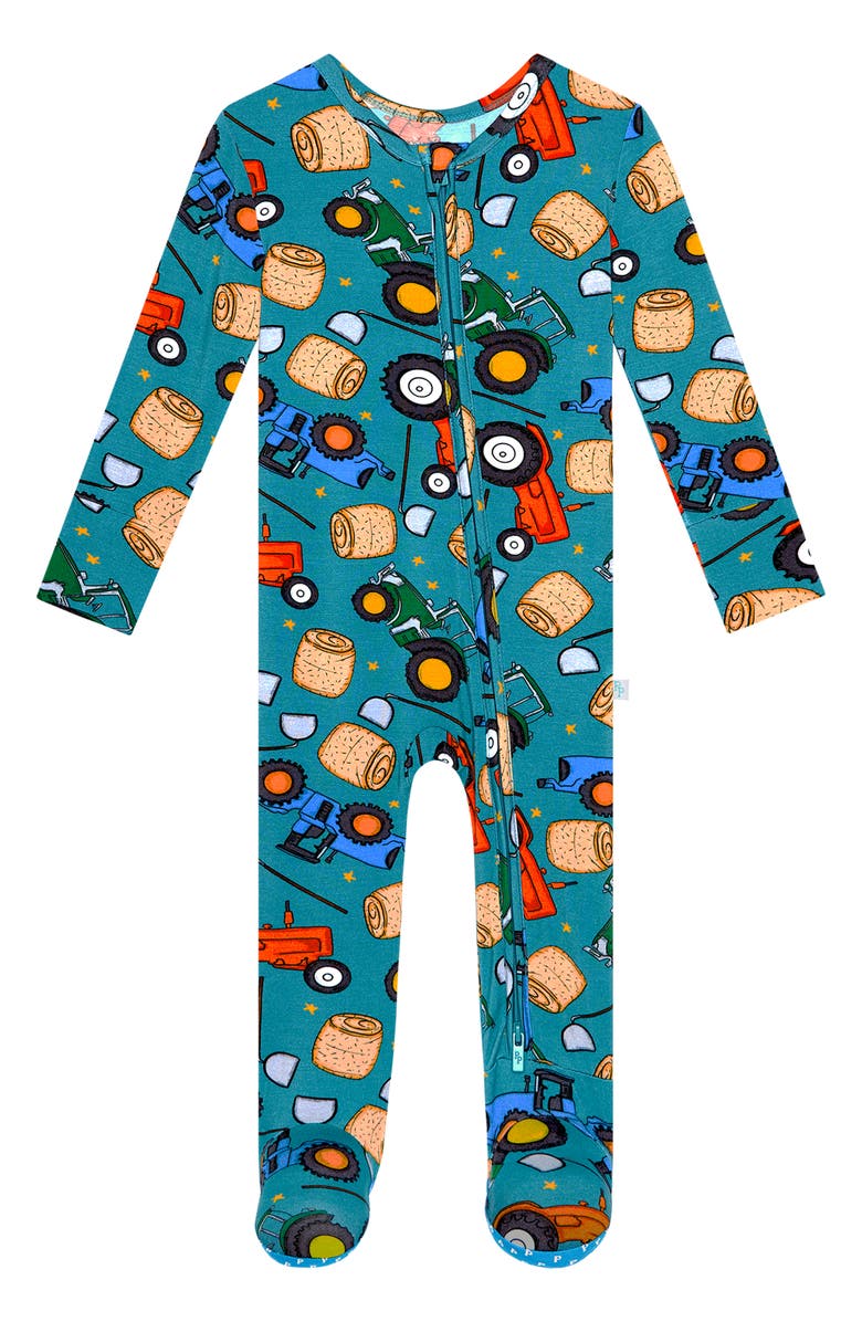Posh Peanut Kids' Roberts Fitted Footie Pajamas, Main, color,