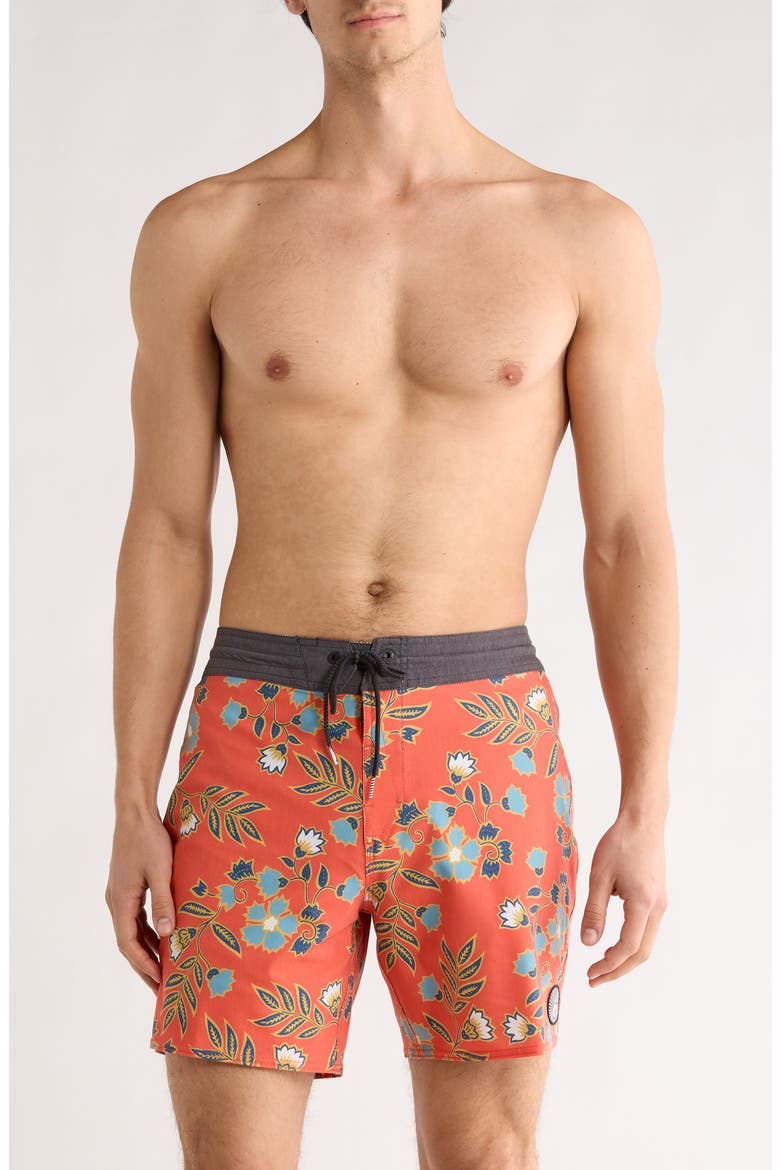 Psyche Swim Trunks, Main, color, CHILI RED