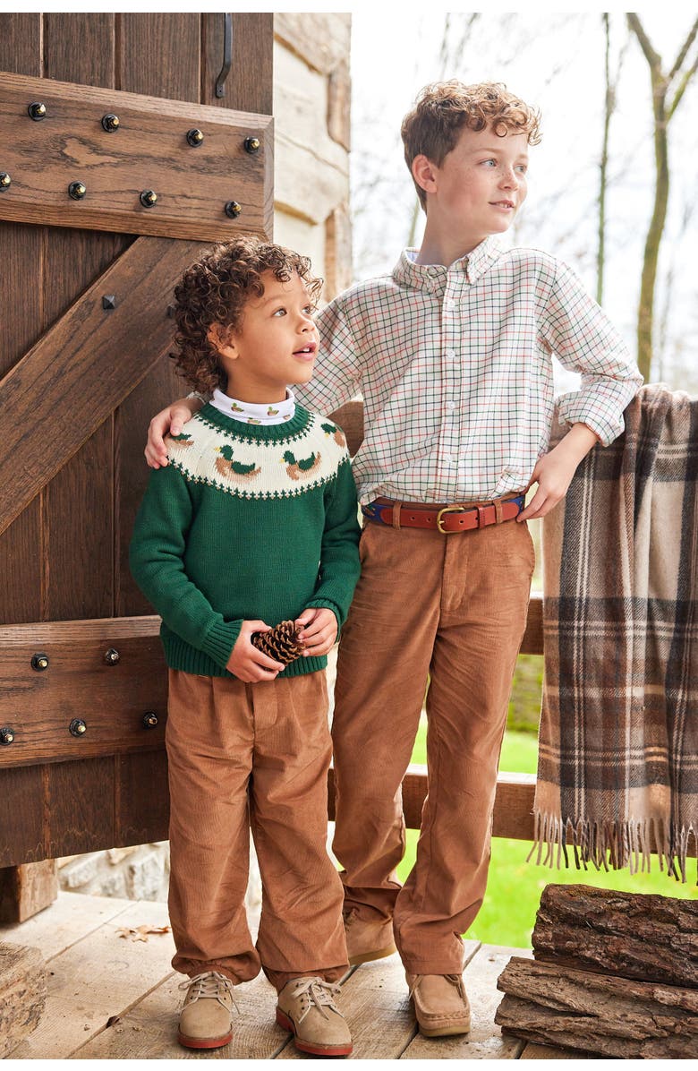 Little English Kids' Banded Pant, Alternate, color, Chestnut Corduroy