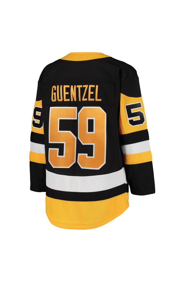 Outerstuff Youth Jake Guentzel Black Pittsburgh Penguins Home Premier Player Jersey, Alternate, color, 