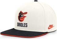 Nike Men's Nike Cream/Black Baltimore Orioles Cooperstown Pro Dri-FIT Snapback Hat