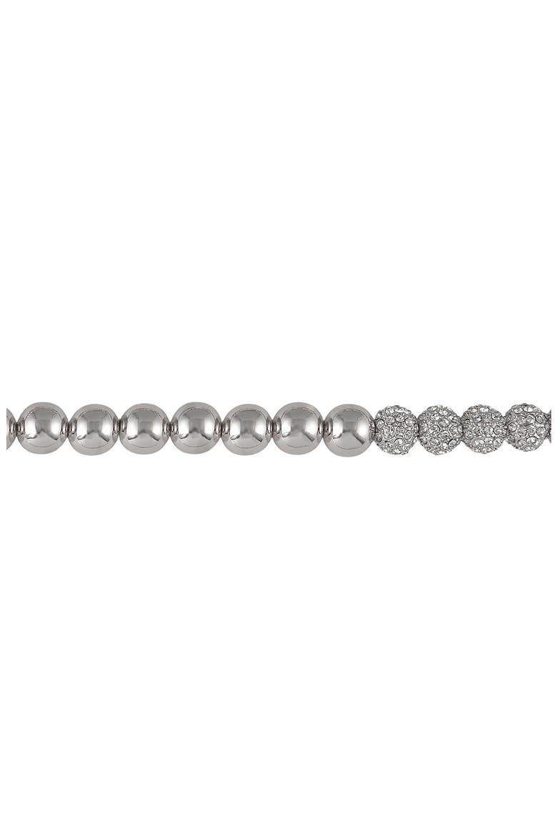 Beaded Necklace, Alternate, color, SILVER