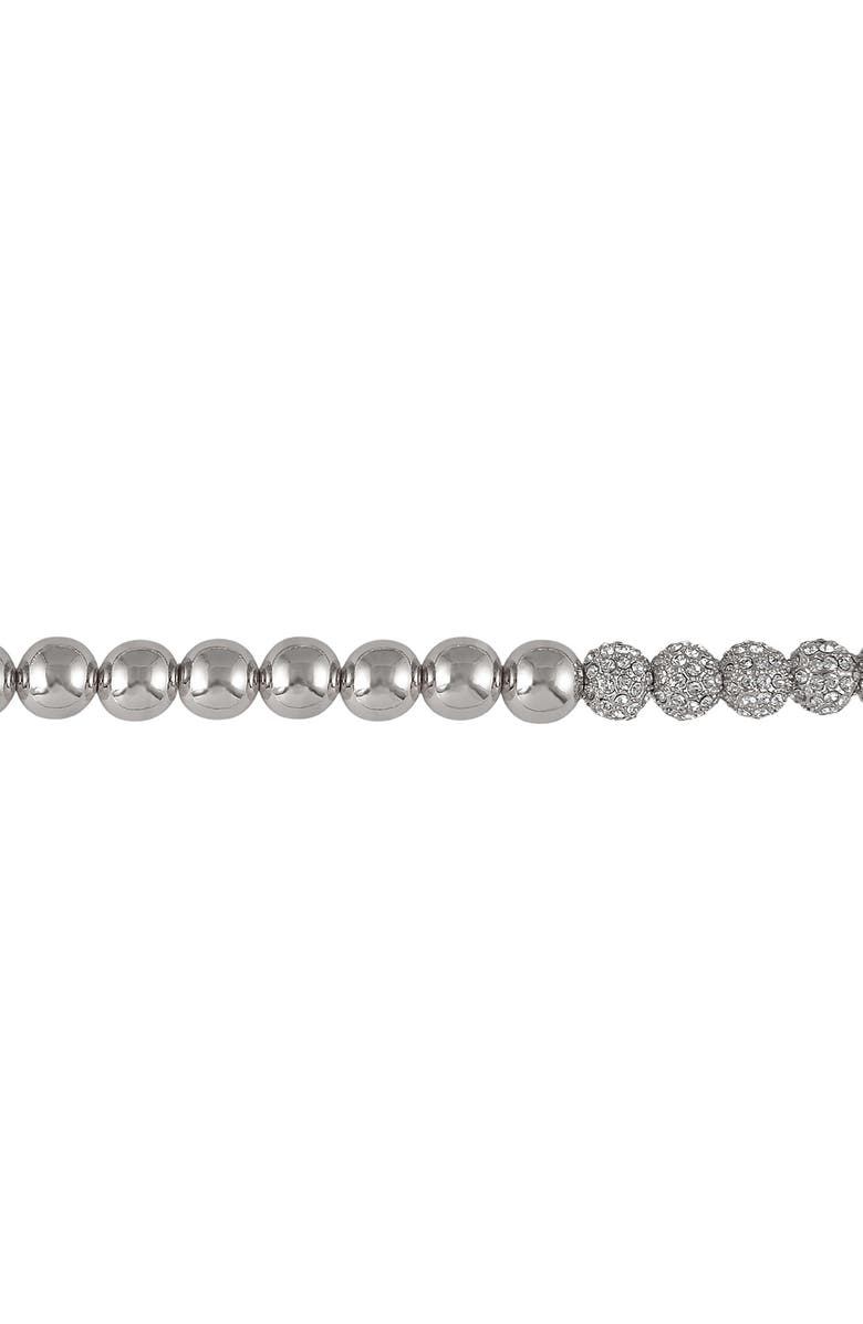 Laundry by Shelli Segal Beaded Necklace, Alternate, color, Silver