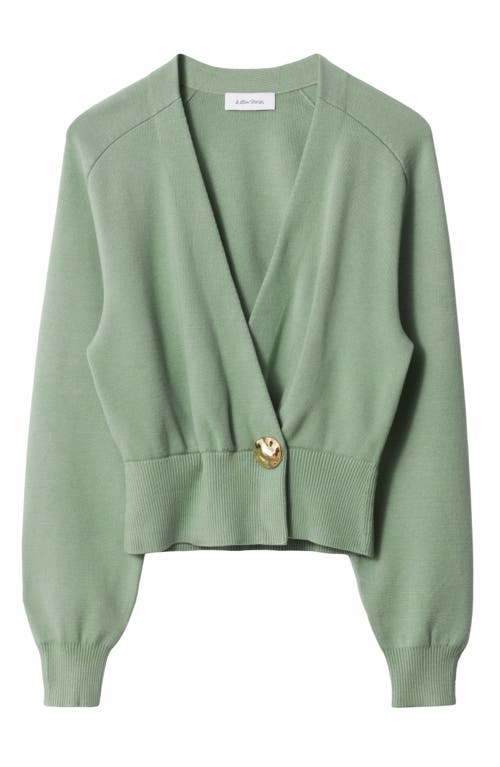 & Other Stories Wrap Cardigan In Green Medium Dusty
