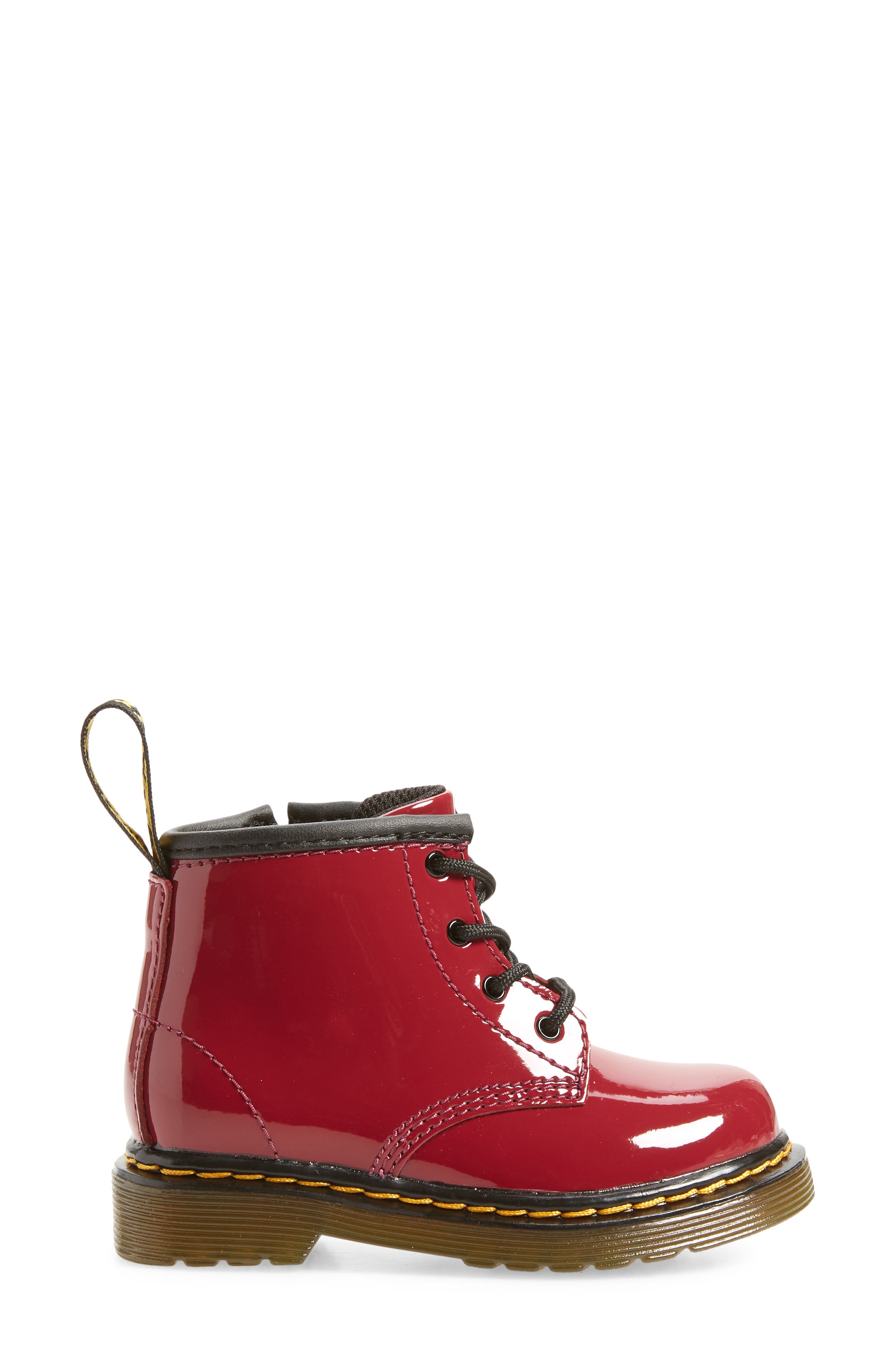 Kids' 1460 Lace-Up Boot, Alternate, color, DARK SCOOTER RED PATENT
