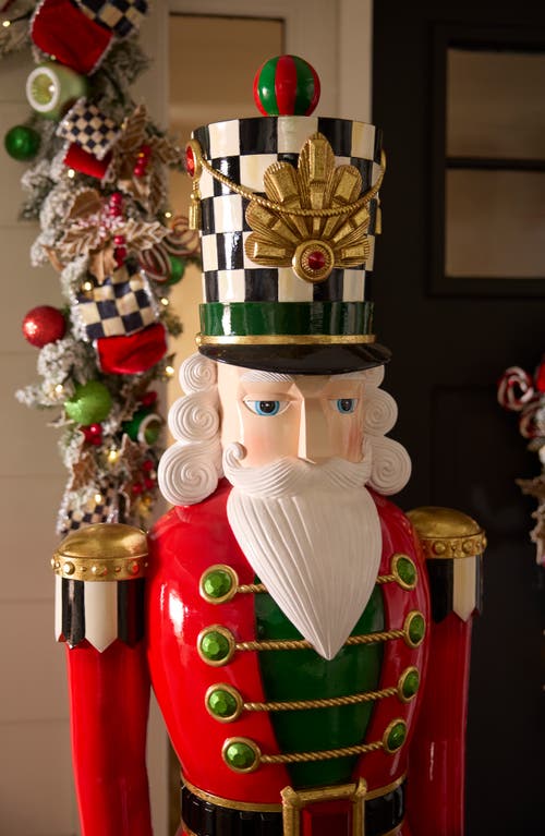 Mackenzie-childs Mackenzie Childs Classic Courtly Trophy Nutcracker In Multi