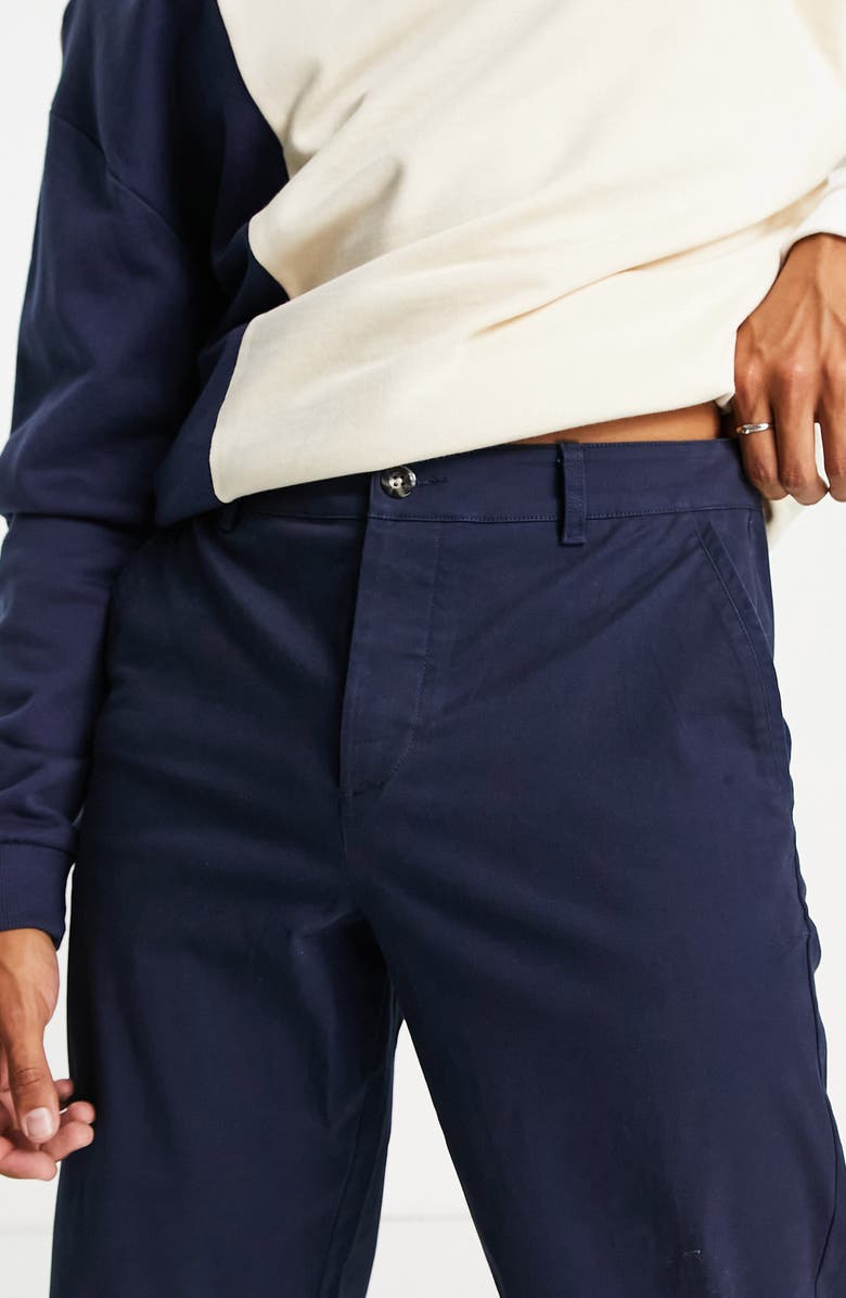 ASOS DESIGN Relaxed Stretch Cotton Chino Pants, Alternate, color,