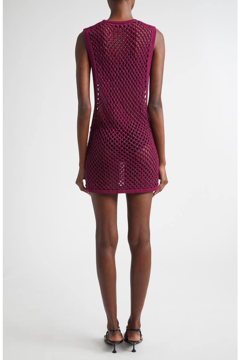 Grenada Beaded Mesh Stitch Sweater Dress, Alternate, color, ORCHID
