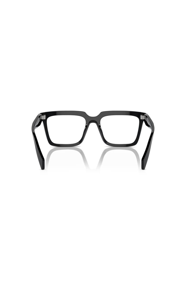 Prada 54mm Rectangle optical glasses, Alternate, color, Black