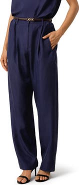 Lilysilk Sand-Washed Silk Habotai Barrel Pant