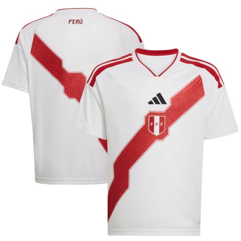 Youth adidas  White Peru National Team FIFA x World Cup 2026 Home Replica Jersey