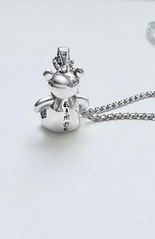 Rimor Jewelry Teddy Pendant Chain Necklace In Silver
