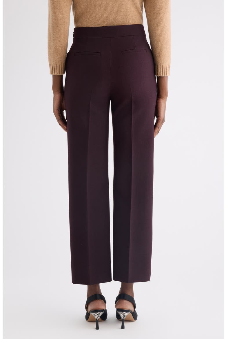 Straight Leg Wool Crepe Trousers, Alternate, color, OBSCURE PURPLE