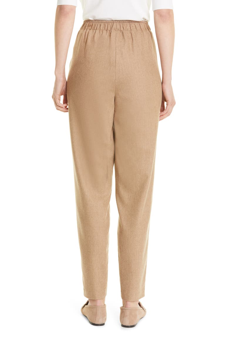 Side Stripe Stretch Wool Blend Pants, Alternate, color, CAMEL MELANGE