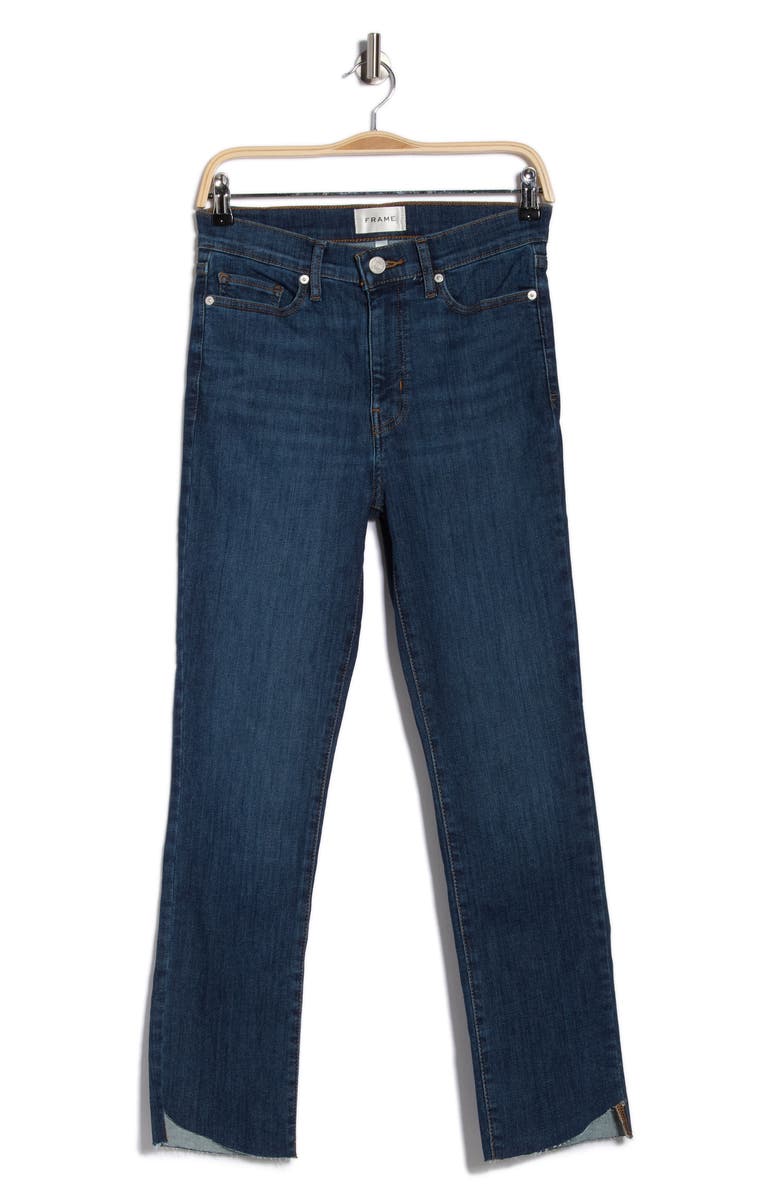 FRAME High Waist Step Hem Straight Leg Jeans, Alternate, color, Twyla Cascade
