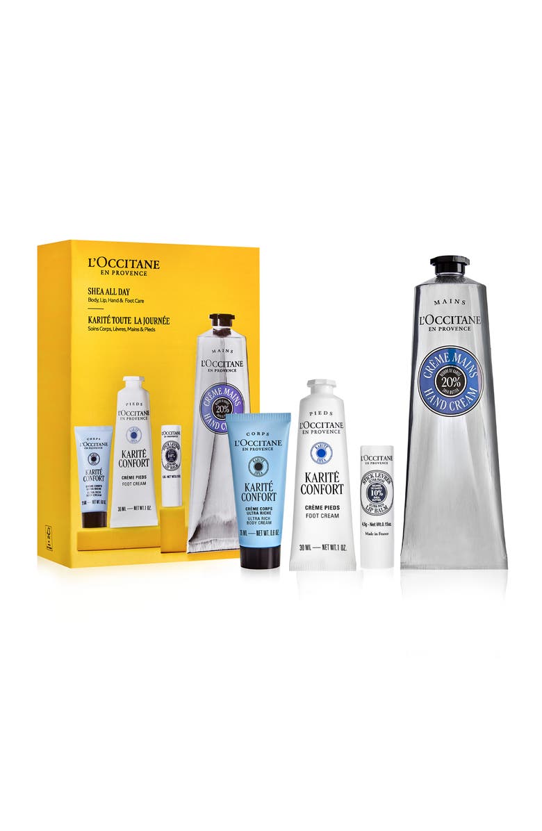 L'Occitane Shea All Day Gift Set $65 Value, Main, color, 