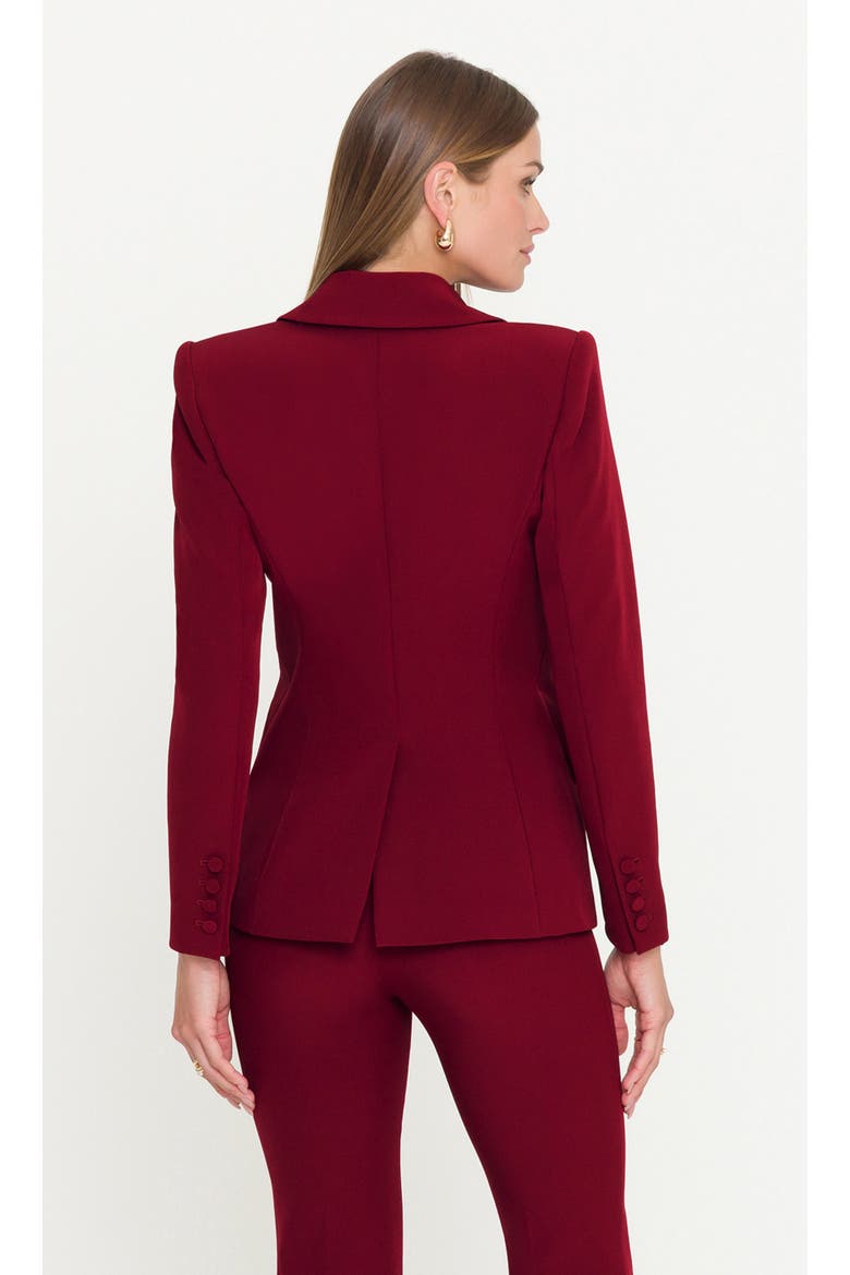 Vera Crepe Blazer, Alternate, color, Crimson