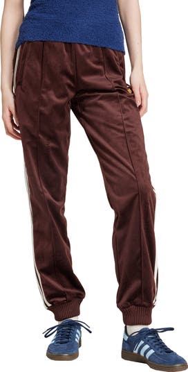 【ADIDAS】VELVET PANT Adidas Original Velvet Pants With Rhinestone Trefoil