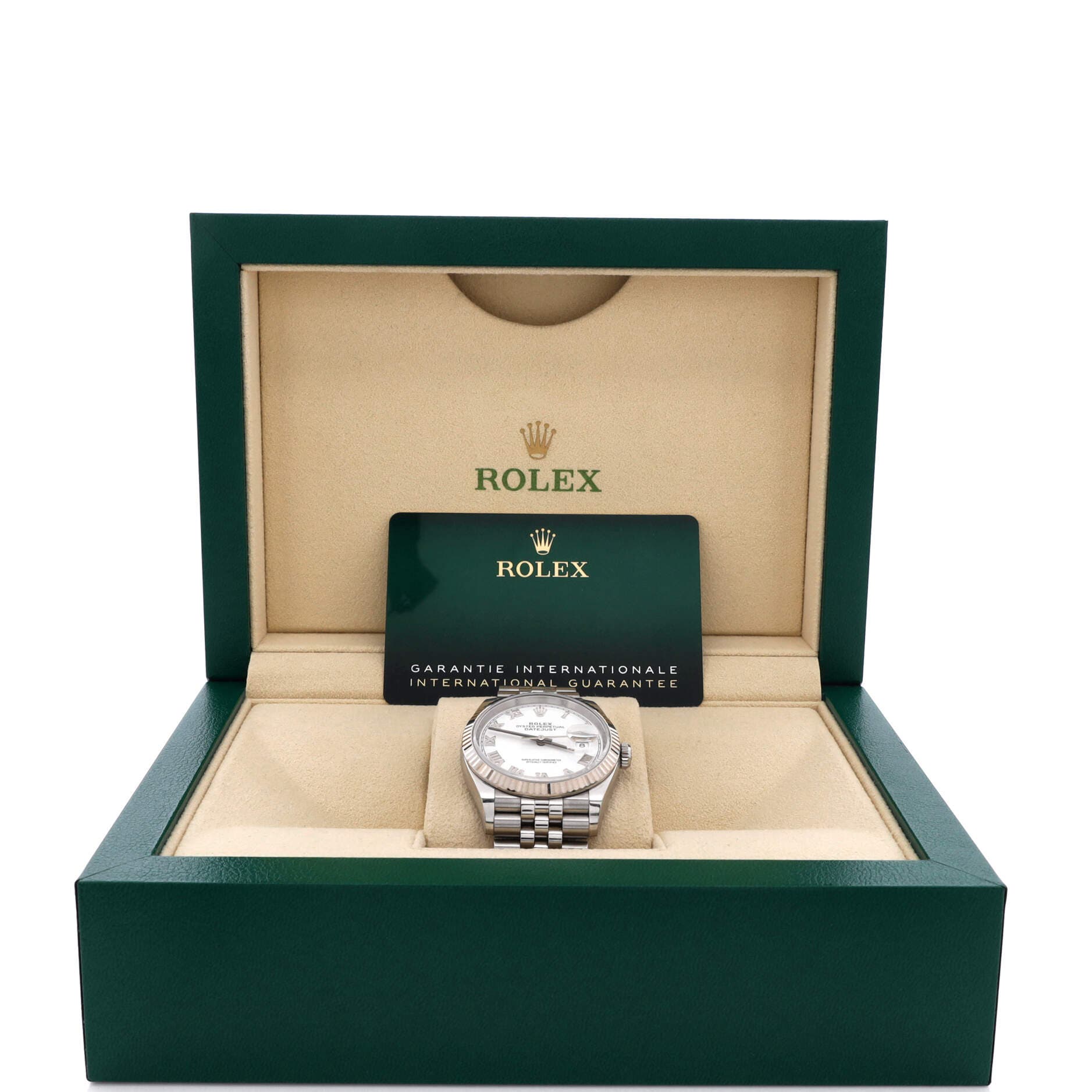 Oyster Perpetual Datejust Automatic Watch Stainless Steel and White Gold 36, Alternate, color, Metallic Silver