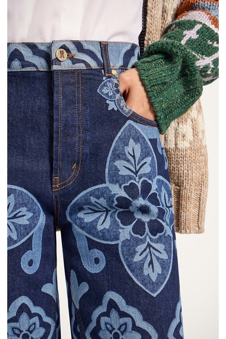 The Better Than Your Boyfriend'S Jeans, Alternate, color, Partenope Laserato Macro Navy