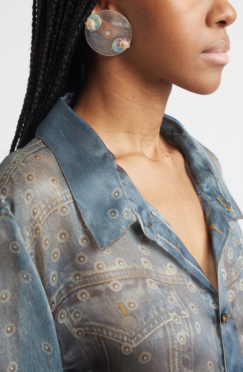 Isshi Luminary Mismatched Earrings, Alternate, color, Ghost