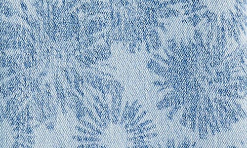 Scotch & Soda Kids' The Wave Floral Wide Leg Denim Jeans In Abstract Flora