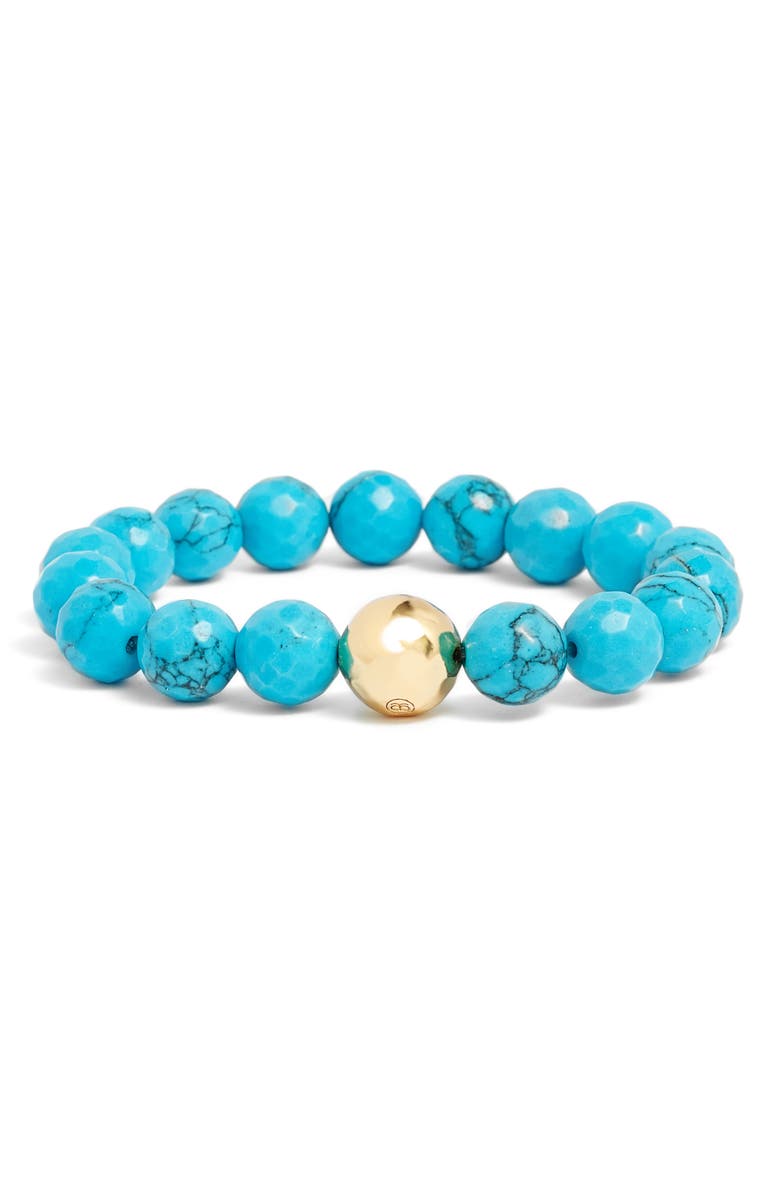 gorjana Power Gemstone Turquoise for Healing Bracelet, Main, color, 