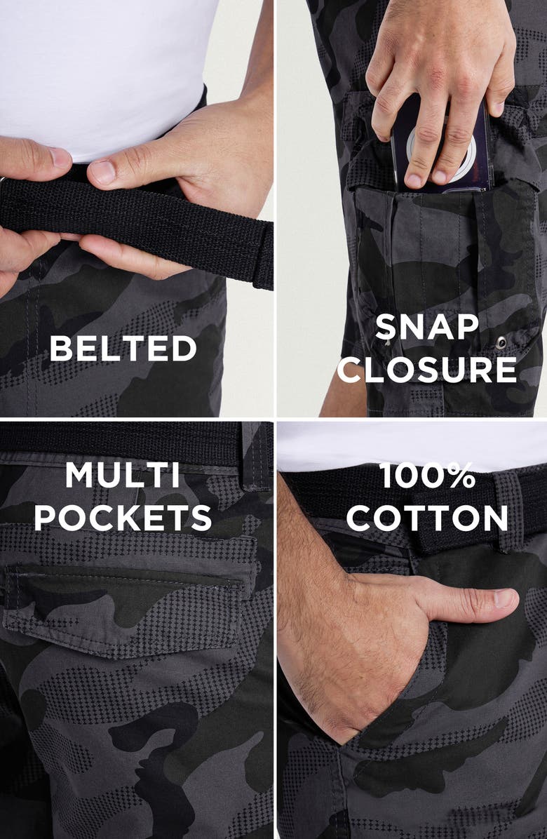 XRAY Cargo Shorts, Alternate, color, Charcoal Camo