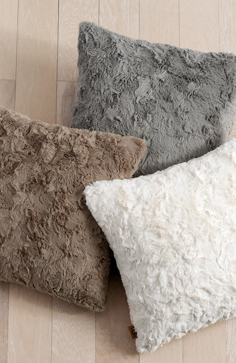 UGG<sup>®</sup> Adalee Faux Fur Accent Pillow, Alternate, color,