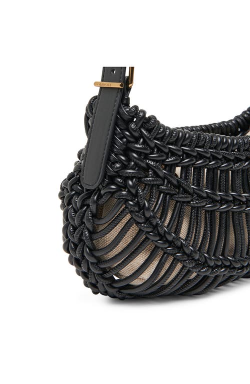 Dolce Vita Cannes Faux Leather Baguette Bag In Black